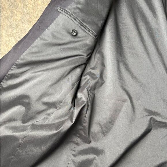 Lauren Ralph Lauren Blazer Men's 41 R Navy Blue Wool Gold Buttons - Picture 6 of 10